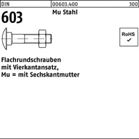Hörger & Geßler DIN 603 Flachrundschraube M6x30 Stahl 4.6
