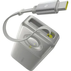 Baseus Free2Pull 20.000mAh, 70cm ausziehbares USB-C Kabel + USB-C, 65W, grau