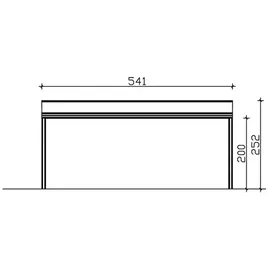 SKANHOLZ Modena 541 x 257 cm weiß