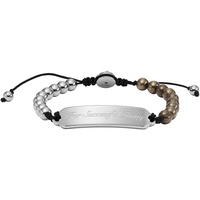 Diesel Armband Für Männer Perlen, Länge: 250mm, Breite: 9.5mm Silber Halbedelstein Armband, DX1403931