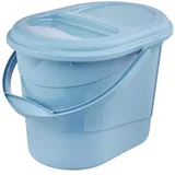 KEEEPER Bio-Abfalleimer Elsa eco", 13 Liter, sky blue mit Deckel, oval, Material: PP / Regranulat, - 1 Stück (1180469500000)