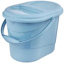 KEEEPER Bio-Abfalleimer Elsa eco", 13 Liter, sky blue mit Deckel, oval, Material: PP / Regranulat, - 1 Stück (1180469500000)