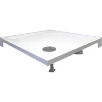 SANOTECHNIK Acryl Eckbrausetasse 80x80x12 Cm