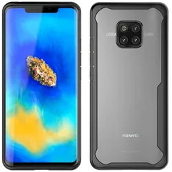 Handy Tasche für Huawei Mate 20 Schutz Hülle Panzer Bumper Case Cover Schwarz