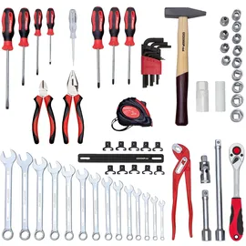 Gedore Werkzeugsatz SCHRAUBER 57-tlg. im Werkzeugkoffer rot