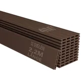 Juskys WPC Terrassendielen 4 m2 braun