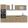 Vicco Küchenzeile R-Line 300 cm Eiche Artisan/Weiß