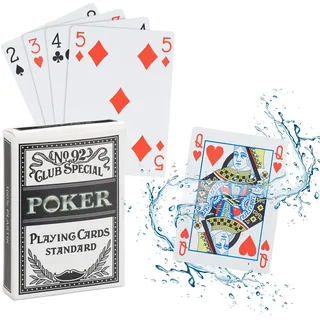 Relaxdays Pokerkarten aus Plastik,