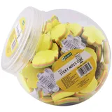 D.RECT Notizzettel klebend | Haftnotizzettel Set | Sticky Notes | selbstklebend Haftnotizen 45x45mm 75 Blatt Apfel Herz Blatt Blume Wolke Glas 100 Stück