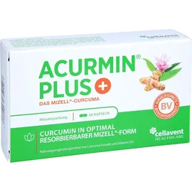 Cellavent Healthcare GmbH Acurmin Plus Das Mizell-Curcuma Kapseln 60 St.