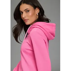 delmao Kapuzensweatshirt mit Print rosa 36/38