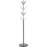 Haku-Möbel HAKU Möbel Kleiderständer 54893 anthrazit Metall 8 Haken 37,0 x 179,0 cm