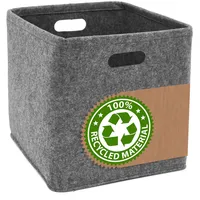 Dune Design Filz Aufbewahrungsbox 33 x 33 x 33 cm 1-tlg. Grau