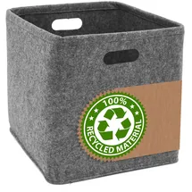 Dune Design Filz Aufbewahrungsbox 33 x 33 x 33 cm 1-tlg. Grau