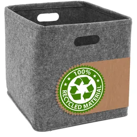 Dune Design Filz Aufbewahrungsbox 33 x 33 x 33 cm 1-tlg. Grau