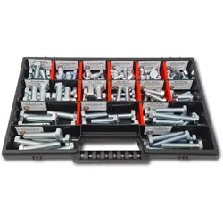 Sechskantschrauben Sortiment M8-M10 // 10mm-50mm 110 tlg. Schraubenbox DIN 933 Vollgewindeschrauben Maschinenschrauben Gewindeschrauben Sechskantschrauben