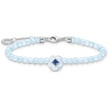 Thomas Sabo Armband Blume mit blauen Perlen, A2094-496-1-L19v