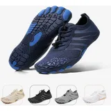 dotales Flowstep Barfußschuhe Damen Normalschaft Blau / Schwarz 41