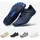 dotales Flowstep Barfußschuhe Damen Normalschaft Blau / Schwarz 41