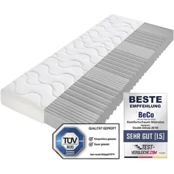 Komfortschaummatratze BECO "Double Deluxe Matratze 20, Matratze in 90x200 cm und weiteren Größen", weiß, B:120cm H:20cm L:200cm, Bezug: 100% Polyester, Matratzen, Matratze vom TÜV Süd getestet*, über 2.000 5-Sterne-Bewertungen
