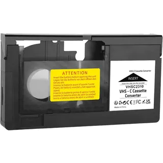 Ronyme VHS-C-Kassettenadapter, 12 mm, C auf VHS, VHS-Kassetten, Konvertierung von VHS zu Digital für Camcorder, Nicht geeignet für MiniDV/Hi8