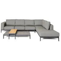BEST Freizeitmöbel Athene Loungeset Aluminium grau