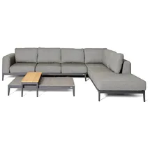 BEST Freizeitmöbel Athene Loungeset Aluminium grau