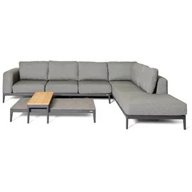 BEST Freizeitmöbel Athene Loungeset Aluminium grau