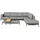 BEST Freizeitmöbel Athene Loungeset Aluminium grau