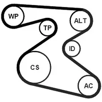 Continental Ctam Wasserpumpe + Keilrippenriemensatz