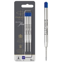 Kugelschreiberminen| mittlere Schreibspitze | blaue QUINKflow Tinte | 3 Ersatzminen für Kugelschreiber