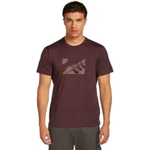 Icebreaker Merino 150 Tech Lite In The Wild Kurzarm-t-shirt - Java - XL