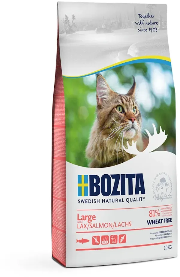 Bozita Large Wheat Free Salmon Katzentrockenfutter 10 Kilogramm