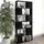 vidaXL Bücherregal Raumteiler 80 x 24 x 186 cm Schwarz