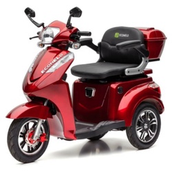 ECONELO S1000L Elektro-Dreirad, mit Lithium Akku, rot