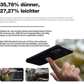 AGM H6 16 GB RAM 256 GB Schwarz