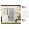vidaXL, Insektenschutz-Vorhang Türvorhang Transparent 200x1,6 mm 10 m PVC, Vorhang Fliegenvorhang weiß