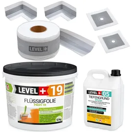 LEVEL PLUS Dichtset Duschabdichtung Flüssigfolie 12 kg