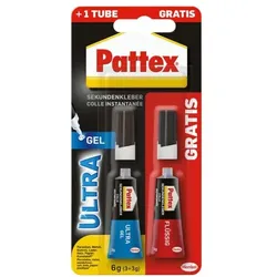 Pattex Sekundenkleber »Ultra Gel« inkl. Sekundenkleber »Flüssig«, 2x 3 g