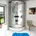 AcquaVapore Dampfdusche Duschtempel Sauna Dusche Duschkabine D46-60M2 100x100 cm Weiß