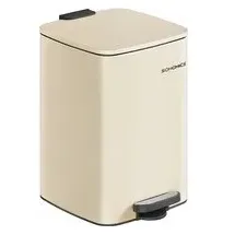 Songmics Mülleimer 20 l Sandbeige