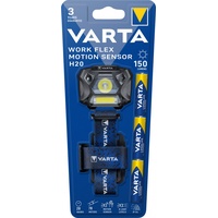 Varta LED Taschenlampe Work Flex Line, Motion Sensor 150lm, inkl. 3x Batterie Alkaline AAA, Retail Blister