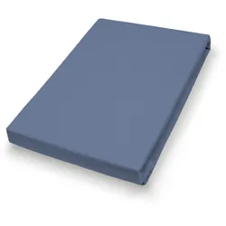 Spannbettlaken 100x200 blau - blau - BT 100x200 cm