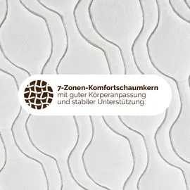 DI QUATTRO Komfortschaum 18 cm Duo Wendematratze 140 x 200 cm H2/H3