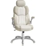 Songmics Stevon Gaming-Stuhl Creme