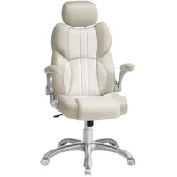 Songmics Stevon Gaming-Stuhl Creme