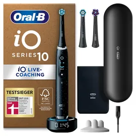 Oral-B iO Series 10 Plus Edition cosmic black + Reiseetui + Aufsteckbürsten 3 St.