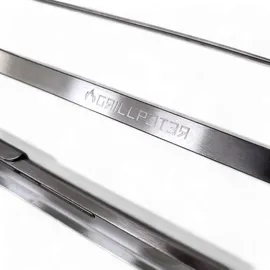 Grillpeter Mangal Edelstahl 2 mm Schaschlickgrill Set + 11 Spieße