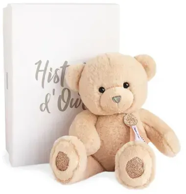 DOUDOU Glücksbringer Bär, beige 24cm