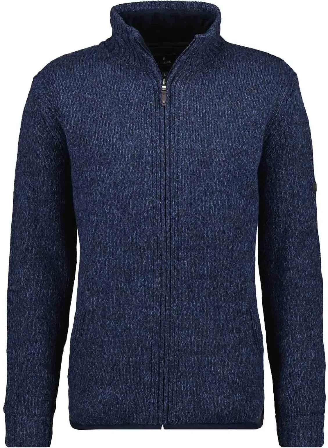 Strickfleecejacke RAGMAN, Herren, Gr. 6XL6264, blau (marineblau), 70% Wolle 30% Nylon, Jacken